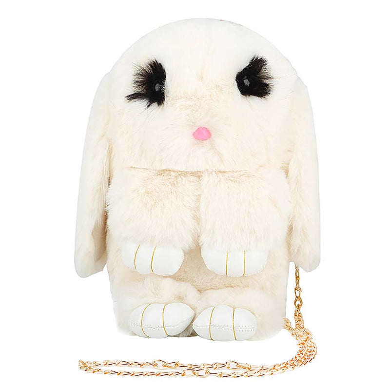 Cartoon Lovely Rabbit Women's Go Out Plush Shoulder Bag