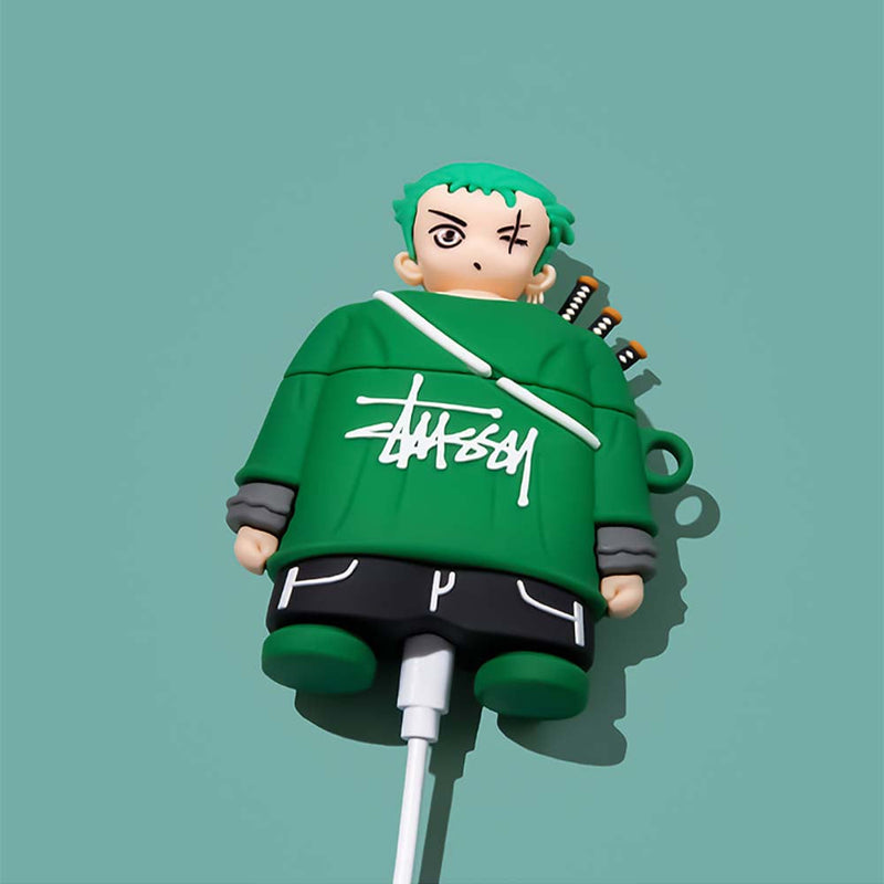 Cartoon One Piece Roronoa Zoro Apple Airpod Case