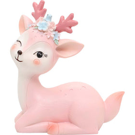 Cartoon Pink Blue Fawn Action Figure Interior Decoration Model Toy