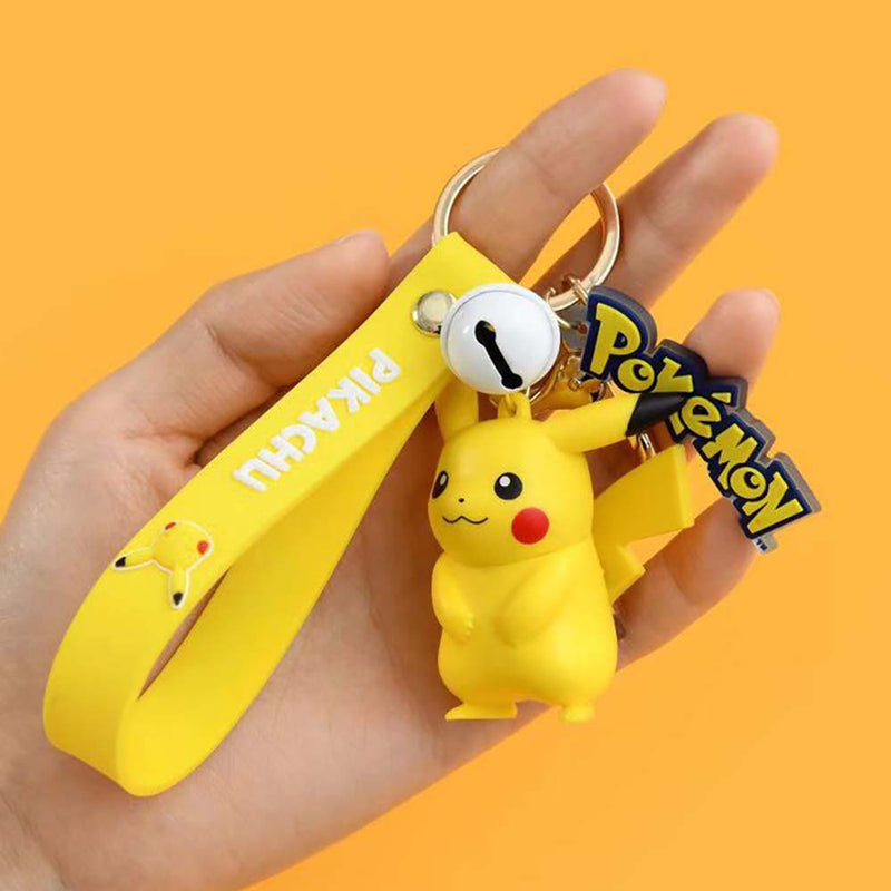 Cartoon Pokemon Mini Model Fashion Keychain Kid Gift Pendant Decoration