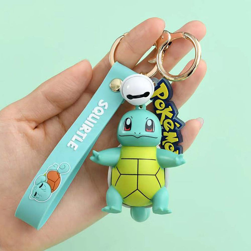 Cartoon Pokemon Mini Model Fashion Keychain Kid Gift Pendant Decoration