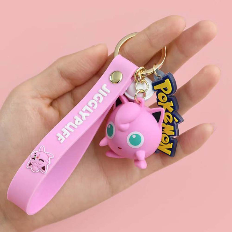 Cartoon Pokemon Mini Model Fashion Keychain Kid Gift Pendant Decoration