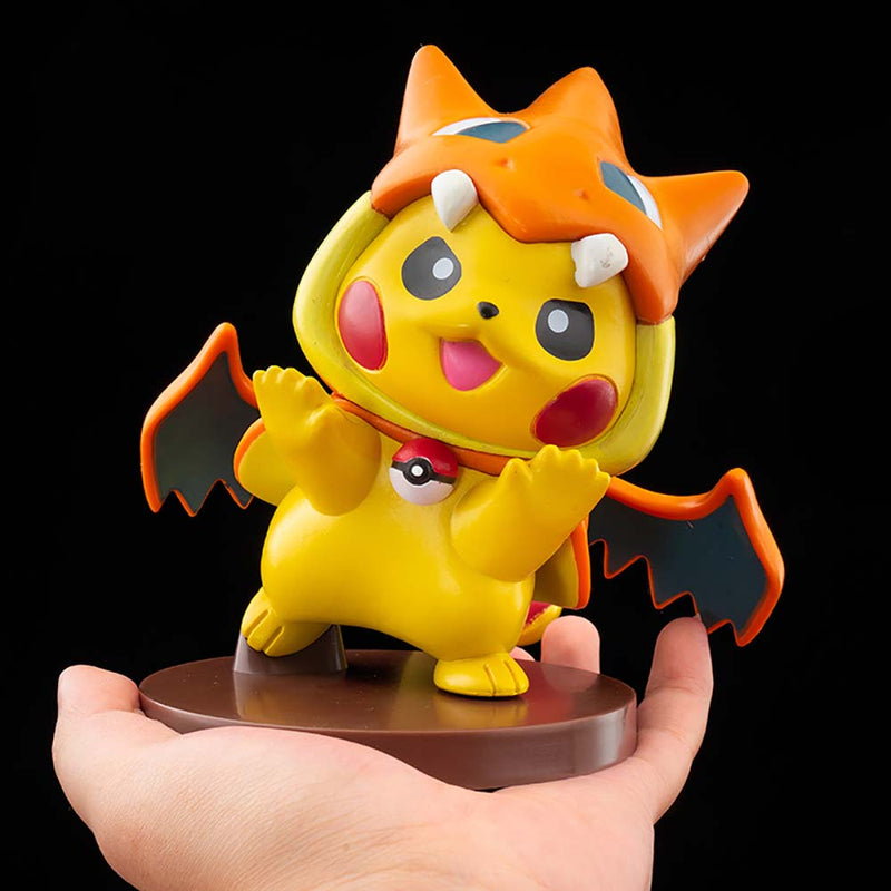 Cartoon Pokemon Pikachu Cos Charizard Action Figure Funny Toy 15cm