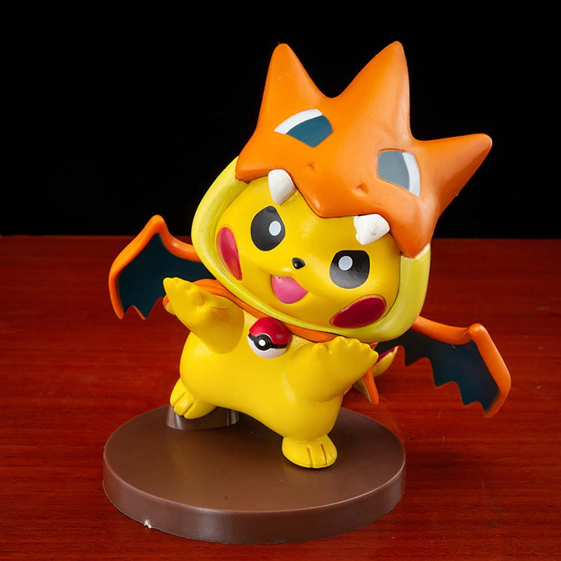 Cartoon Pokemon Pikachu Cos Charizard Action Figure Funny Toy 15cm