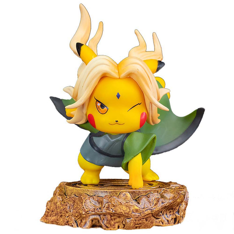 Cartoon Pokemon Pikachu Cos Naruto Tsunade Action Figure Funny Toy 11cm