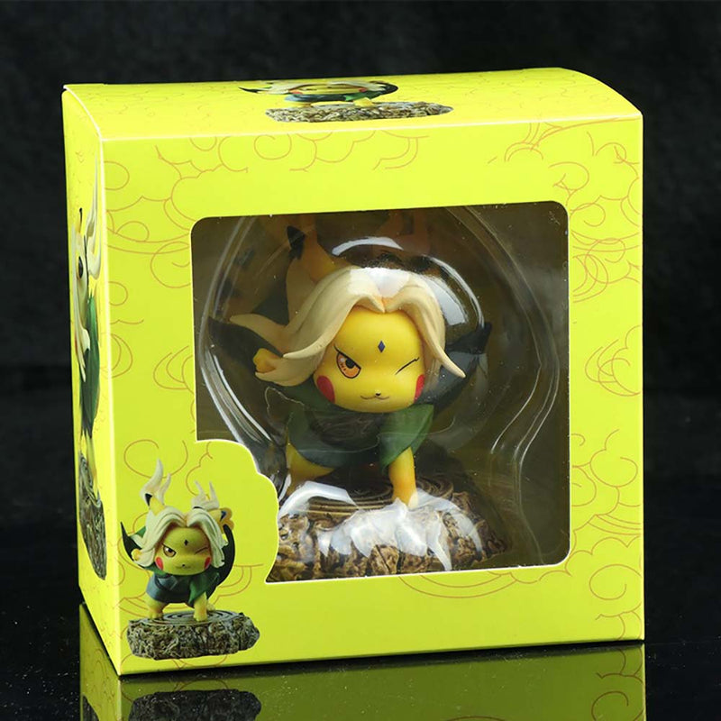 Cartoon Pokemon Pikachu Cos Naruto Tsunade Action Figure Funny Toy 11cm