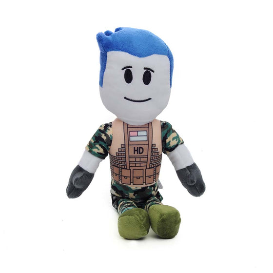 Cartoon Roblox Captain Camo Plush Doll Toy 38cm