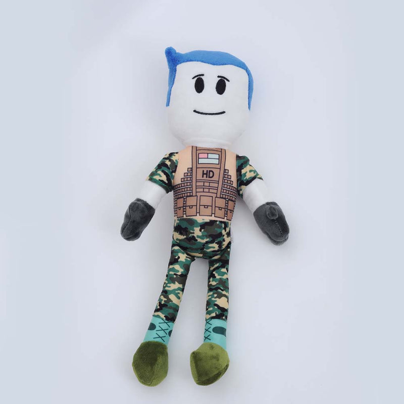 Cartoon Roblox Captain Camo Plush Doll Toy 38cm