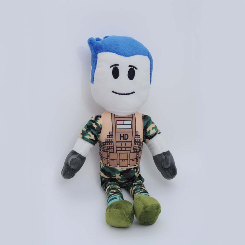 Cartoon Roblox Captain Camo Plush Doll Toy 38cm