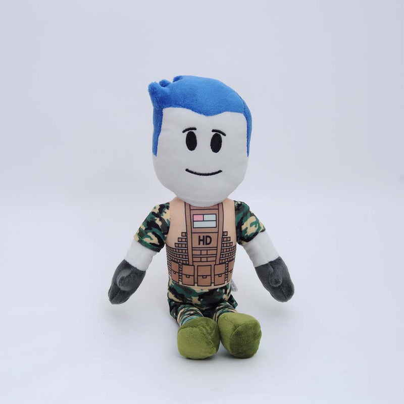 Cartoon Roblox Captain Camo Plush Doll Toy 38cm