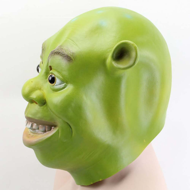 Cartoon Shrek Mask Helmet Halloween Cosplay Funny Party Headgear Prop