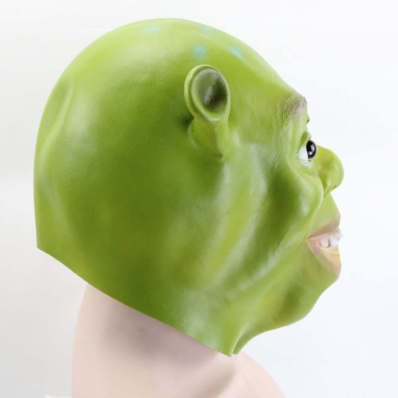 Cartoon Shrek Mask Helmet Halloween Cosplay Funny Party Headgear Prop