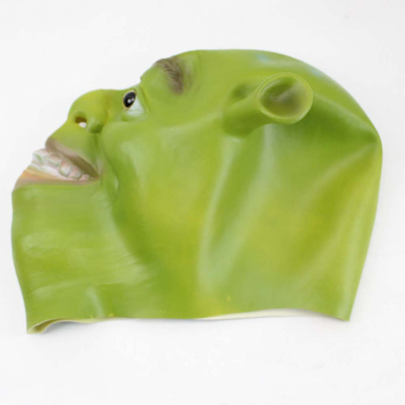 Cartoon Shrek Mask Helmet Halloween Cosplay Funny Party Headgear Prop