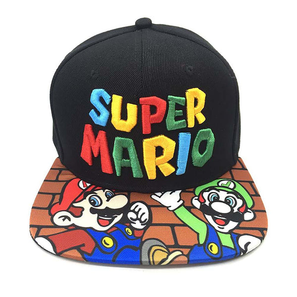 Cosplay Cartoon Super Mario Primary And Secondary School Students Hip Hop Hat - Toysoff.com