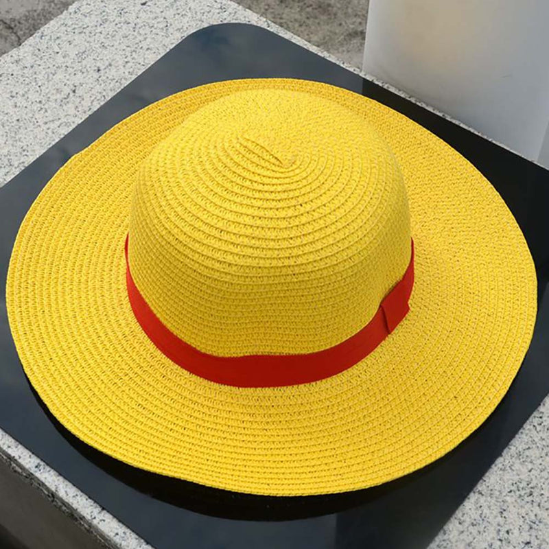 Cosplay Japanese Cartoon Prop One Piece Luffy Straw Hat Beach Visor - Toysoff.com