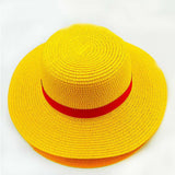 Cosplay Japanese Cartoon Prop One Piece Luffy Straw Hat Beach Visor - Toysoff.com