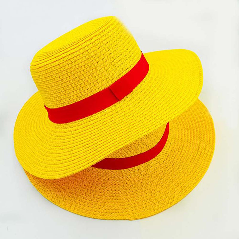 Cosplay Japanese Cartoon Prop One Piece Luffy Straw Hat Beach Visor - Toysoff.com