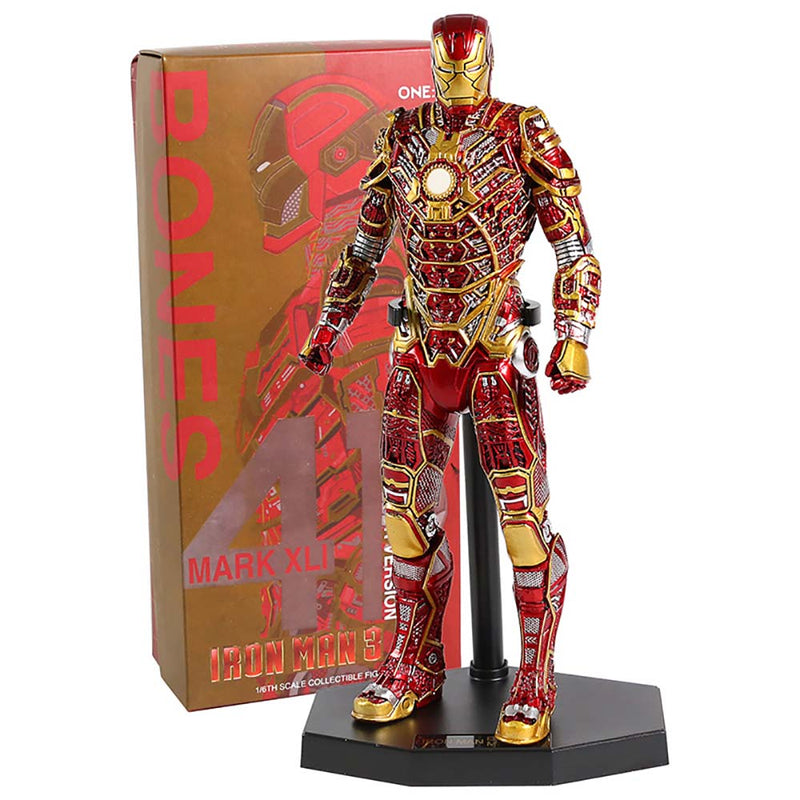 Crazy Toys Retro Armor Version Iron Man 3 MK41 Action Figure 30cm