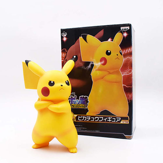 Cute Angry Pikachu Cartoon Pokemon Figurine Collection Model 18CM - Toysoff.com