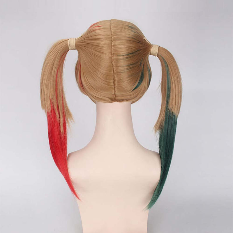 Harleen Quinzel Cosplay Wig Party Cool Straight Ponytail