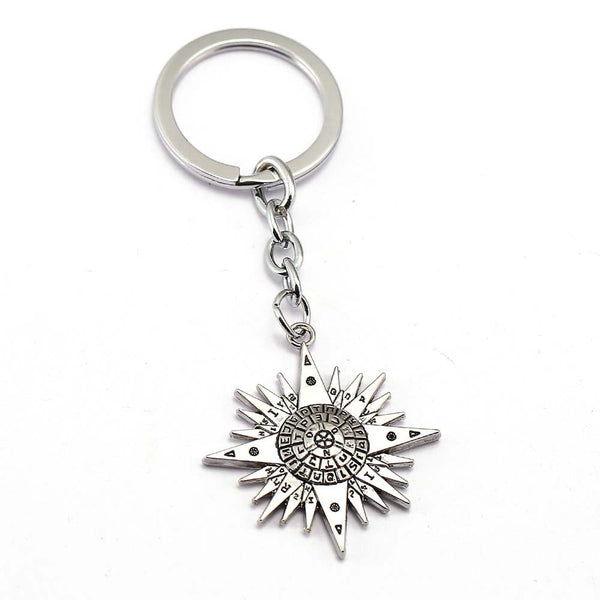 D Gray Man Keychain Allen Compass Chaveiro Anime Jewelry Souvenir