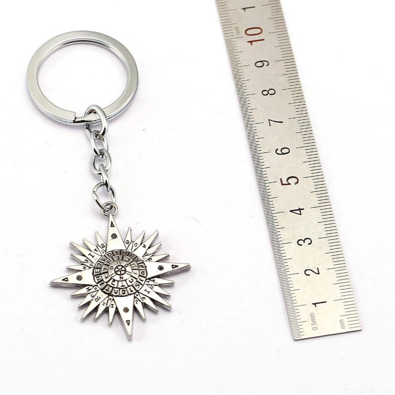 D Gray Man Keychain Allen Compass Chaveiro Anime Jewelry Souvenir