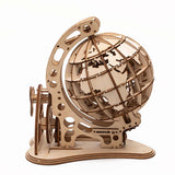 DIY 3D Globe Wooden Mechanical Transmission Model Assembled Educational Toy - Toysoff.com