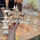 DIY Chinese Wind Ancient Myth Moon Palace 3D Architectural Model Metal Puzzle - Toysoff.com