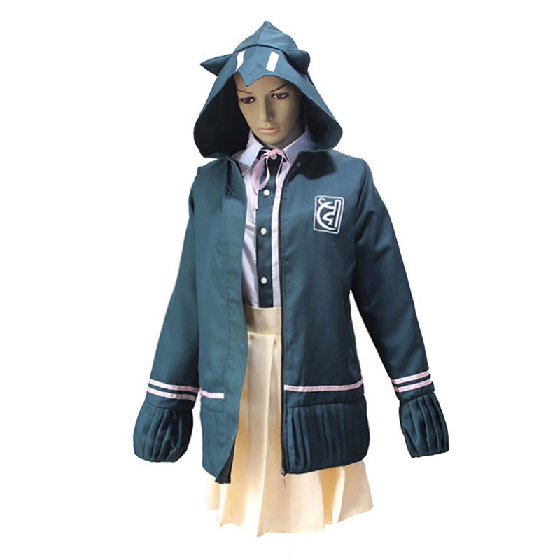 DanganRonpa Nanami Chiaki Uniform Jacket Shirt Tie Skirt Women Halloween Cosplay Costume - Toysoff.com