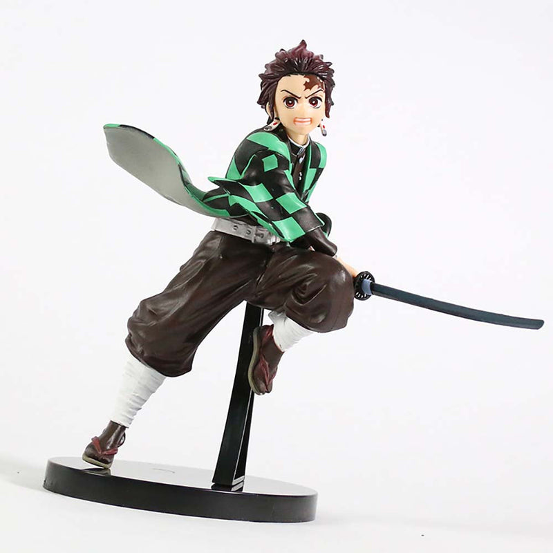 Demon Slaye Kamado Tanjirou Combat Ver Action Figure Model Toy 15cm