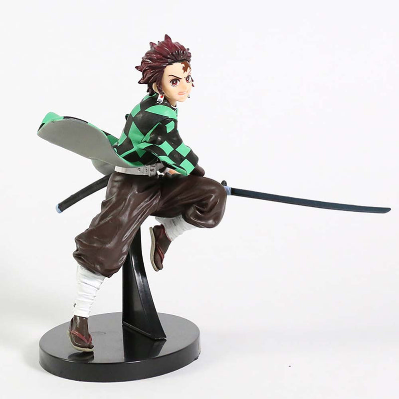 Demon Slaye Kamado Tanjirou Combat Ver Action Figure Model Toy 15cm