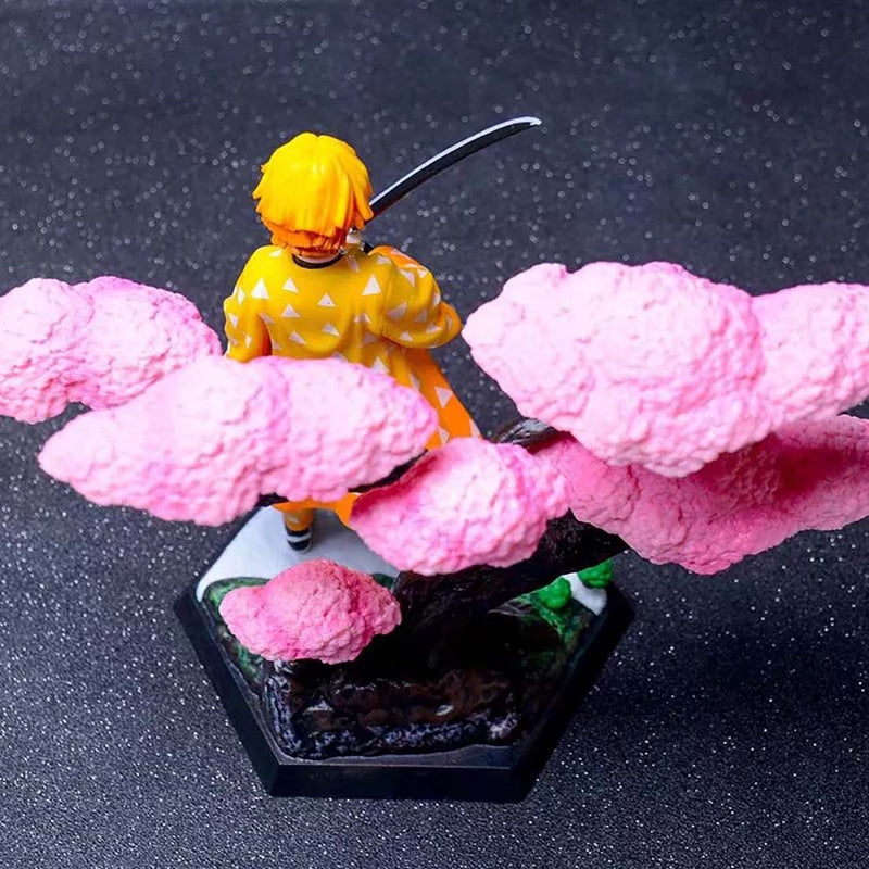 Demon Slayer Agatsuma Zenitsu Action Figure Collectible Model Toy 19cm