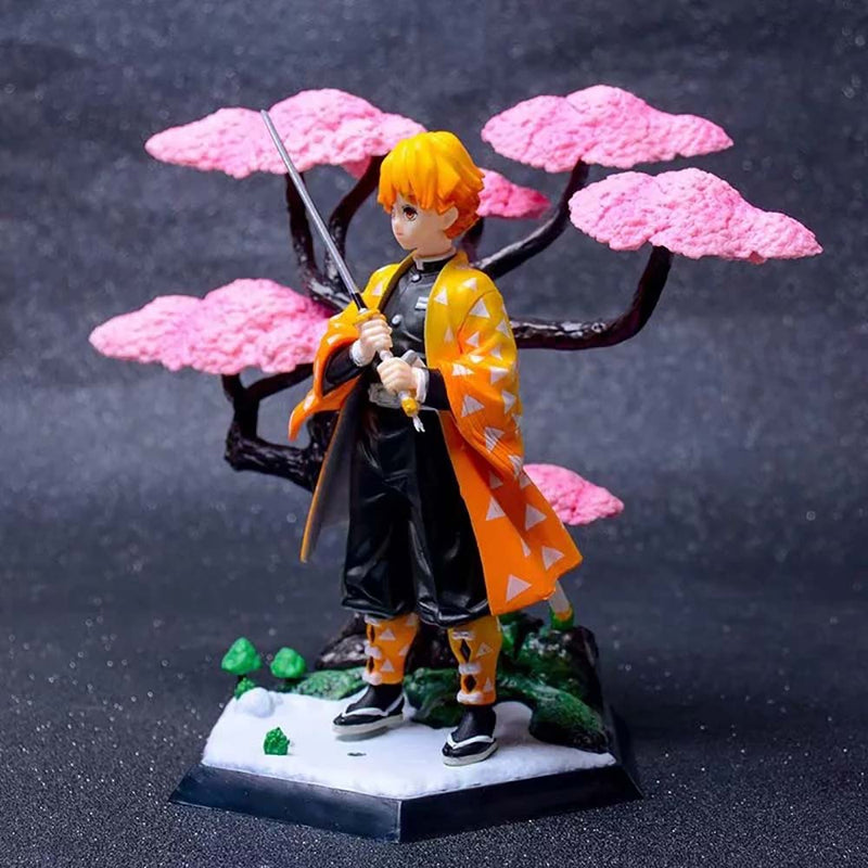 Demon Slayer Agatsuma Zenitsu Action Figure Collectible Model Toy 19cm