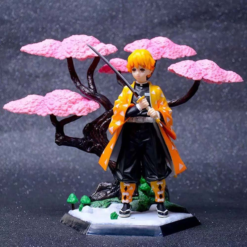 Demon Slayer Agatsuma Zenitsu Action Figure Collectible Model Toy 19cm