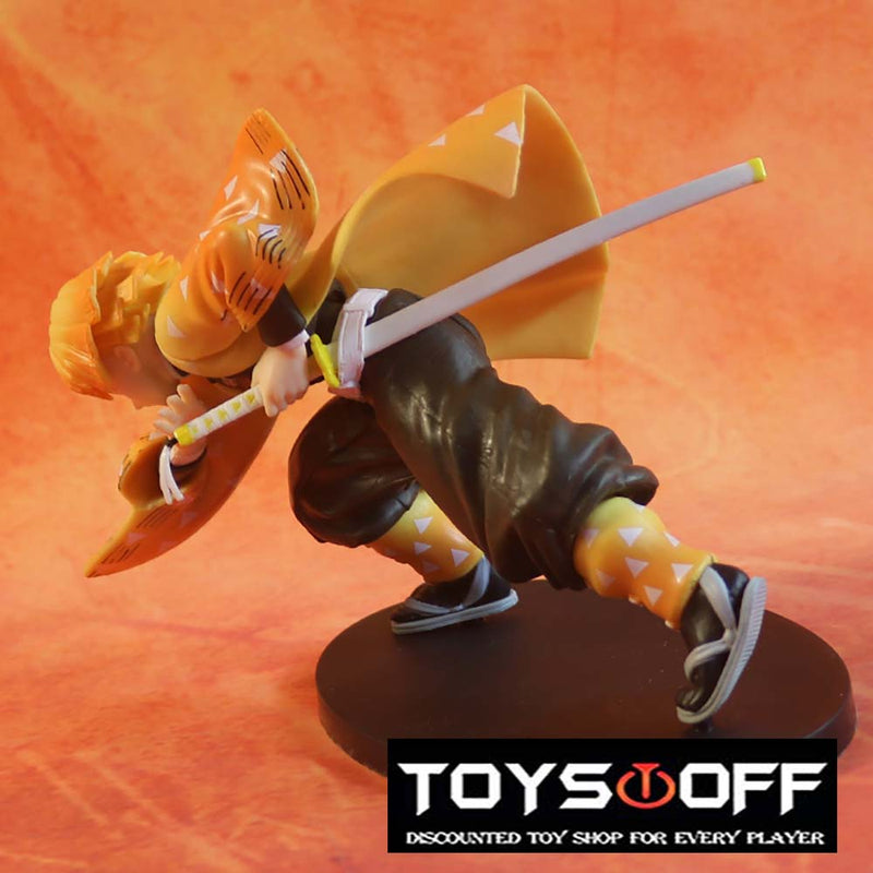 Demon Slayer Agatsuma Zenitsu Action Figure Model Toy 15cm