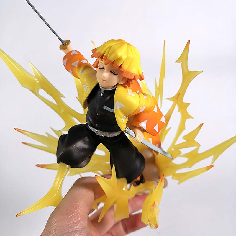 Demon Slayer Agatsuma Zenitsu Breathing Thunder Ver Action Figure 20cm