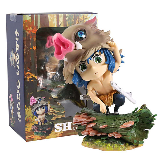 Demon Slayer Hashibira Inosuke Finger Action Figure Model Toy 16cm