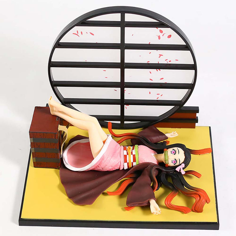 Demon Slayer Kamado Nezuko Lying Ver Action Figure Toy 17cm