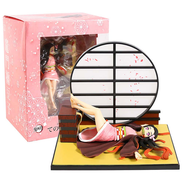 Demon Slayer Kamado Nezuko Lying Ver Action Figure Toy 17cm