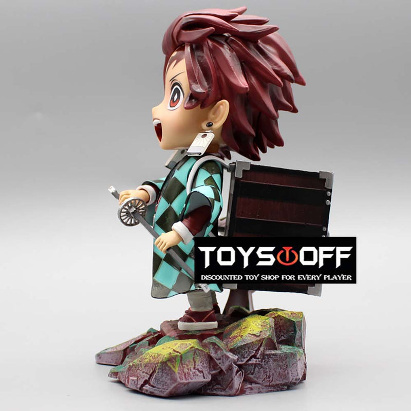 Demon Slayer Kamado Tanjirou Action Figure Model Toy with Light 17cm