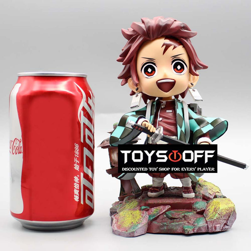 Demon Slayer Kamado Tanjirou Action Figure Model Toy with Light 17cm