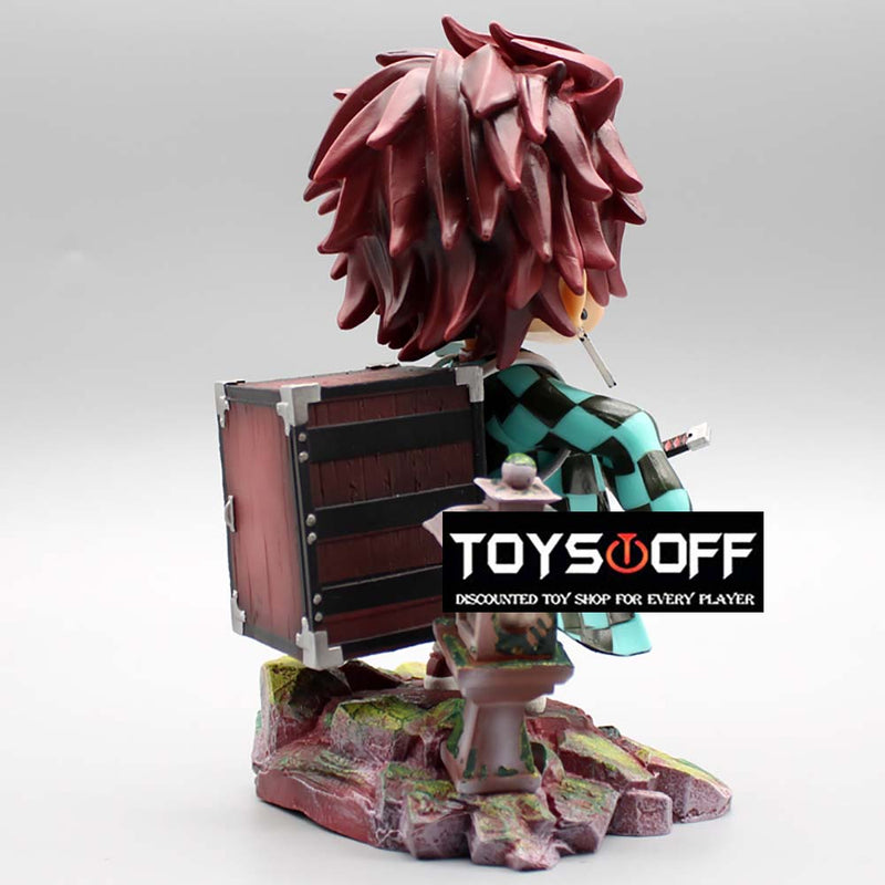 Demon Slayer Kamado Tanjirou Action Figure Model Toy with Light 17cm