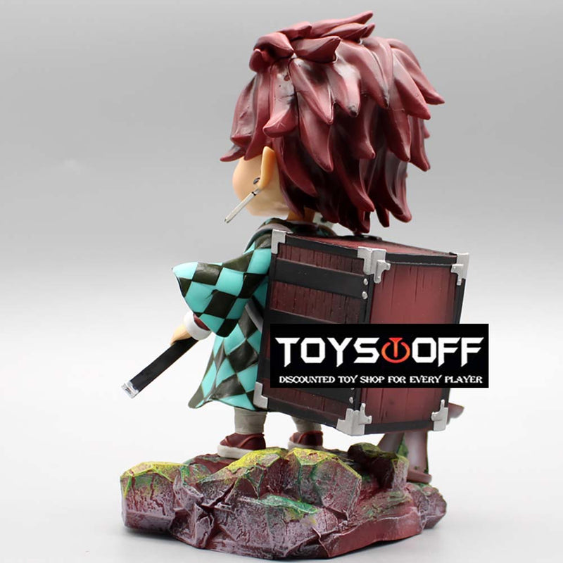 Demon Slayer Kamado Tanjirou Action Figure Model Toy with Light 17cm