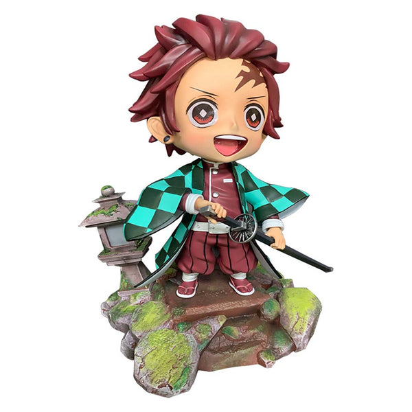 Demon Slayer Kamado Tanjirou Action Figure Model Toy with Light 17cm