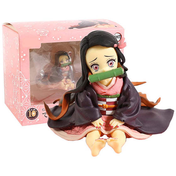 Demon Slayer Kimetsu no Yaiba Kamado Nezuko Action Figure Toy 6.5cm