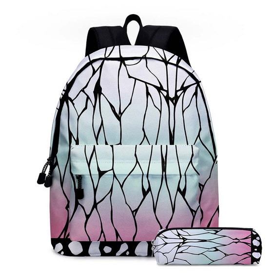 Demon Slayer Kochou Shinobu Backpack Girls Schoolbag Bag