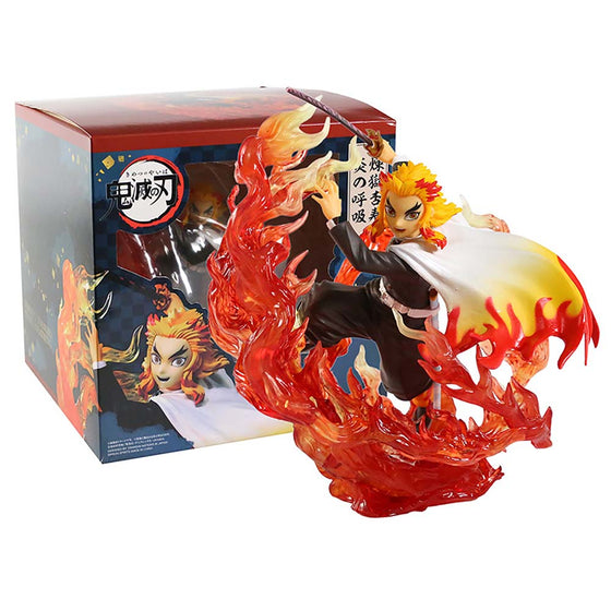 Demon Slayer Rengoku Kyoujurou Action Figure Collectible Model Toy 18cm