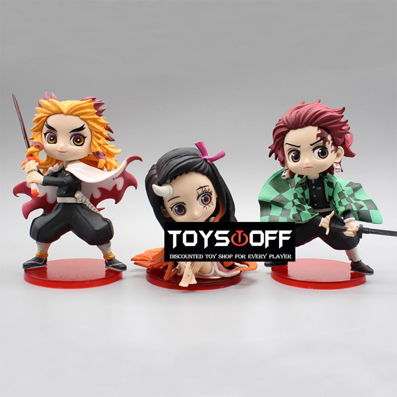 Demon Slayer Rengoku Kyoujurou Kamado Nezuko Kamado Tanjirou Action Figure