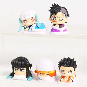 Demon Slayer Vol 3 Mini Action Figure Collectible Model Toy 5pcs
