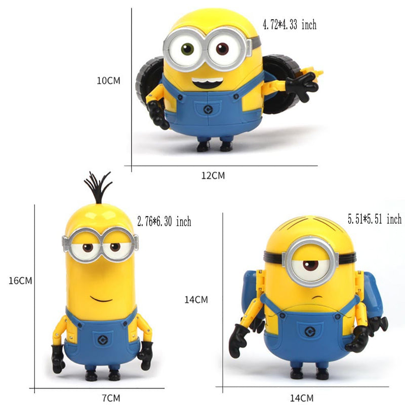 Despicable Me Minions Stuart Kevin Bob Deformation Kid Suit Toy